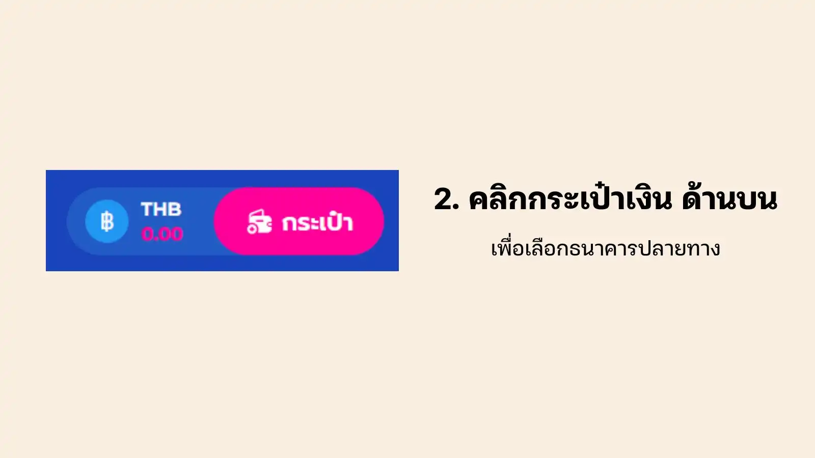 happyluke-withdraw-step2 ขั้นตอนการถอนเงิน HappyLuke ขั้นตอนที่ คลิกที่กระเป๋าเงินด้านบน เลือกธนาคารปลายทาง